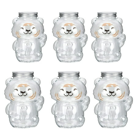 HEALEEP Portable Boys And Girls Juice Bottles Lightweight Plastic Bottles For Drinks Milk Tea