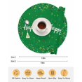 thumbnail image 6 of 13 Inch Round Placemats Set of 6, Grass Green Birthday Non Slip Heat Insulation PP Table Mats, Colorful Confetti Ribbons Polka Dots Classroom Washable Place Mats for Kitchen Dining Party Table Decor, 6 of 7