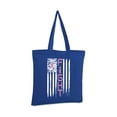 thumbnail image 2 of Awkward Styles Fight Breast Cancer Canvas Tote Bag Breast Cancer Awareness Bags Pink Ribbon Reusable Shopping Bag Cancer Support Flag Shopper USA Flag Cancer Reusable Grocery Bag Cancer Survivor Gifts, 2 of 5