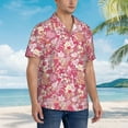 thumbnail image 2 of KLL Men's Hawaiian Shirt Short Sleeve Button Down Beach Shirts-Sweet, 2 of 5