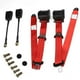 thumbnail image 2 of 2 Piezas Cinturones Seguridad Retráctiles Automáticos Tres Puntos Motors para Automóviles Pasajeros Autobuses Camiones Y Carritos Golf Cinturones Seguridad Modificados (rojo) (rojo Volcán), 2 of 9