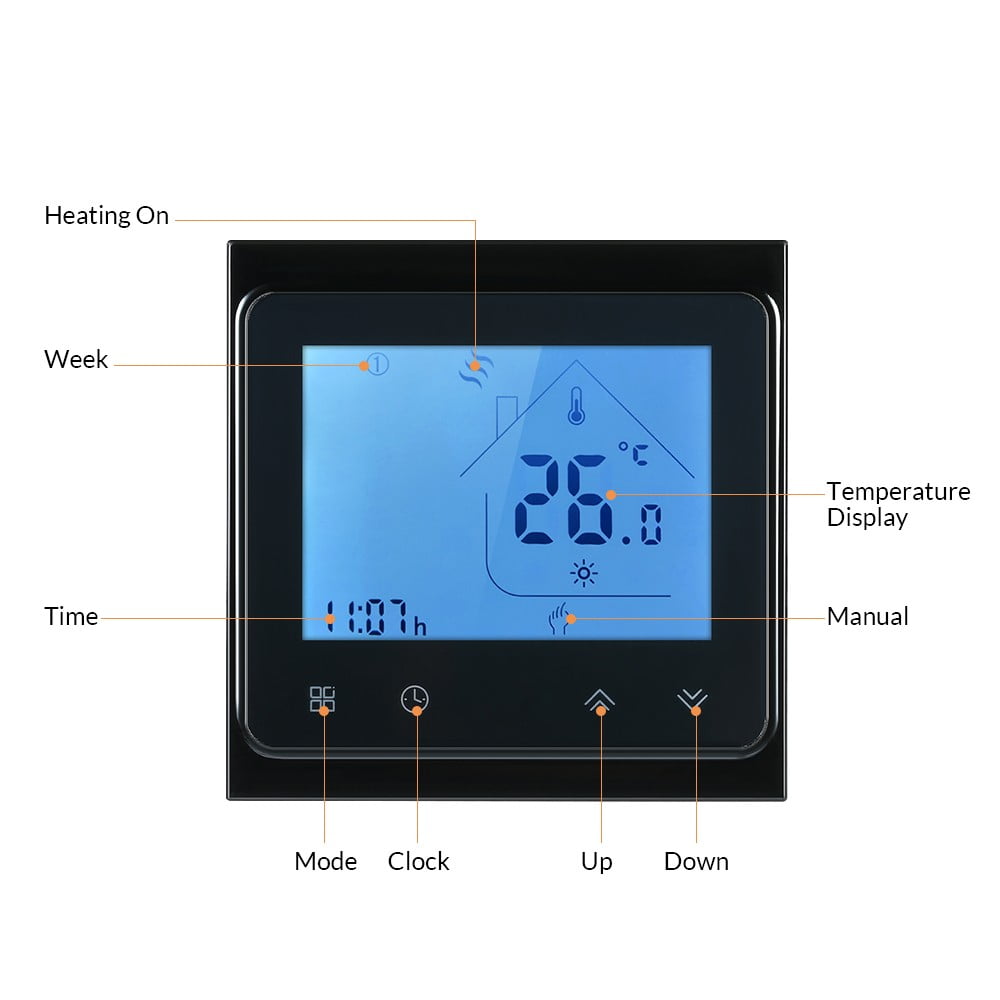 Electric Floor Heating Room Thermostat Temperature Controller Durable