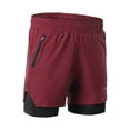 thumbnail image 7 of Marathon Men 2 In 1 Running Shorts Quick Drying Breathable Active Training Exercise Jogging Marathon Cycle Shorts, 7 of 7