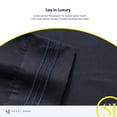 thumbnail image 5 of Sweet Home Collection 1800 Thread Count Extra Deep 21" Pocket 4 Piece Sheet Set Cal King Navy, 5 of 5