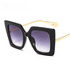 thumbnail image 5 of Gafas de sol de moda para mujer, gafas de sol con montura generosa, gafas planas de tendencia, 5 of 5