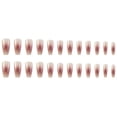 thumbnail image 2 of FCOGIN Long Coffin, 24 Pieces, Gray, Red, Pink, Gradient, Acrylic False Nail, Press on Nail, 2 of 5
