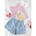thumbnail image 3 of Cute Pink Easter Bunny T-Shirt Toddler -Image by Shutterstock,  2 Toddler, 3 of 4