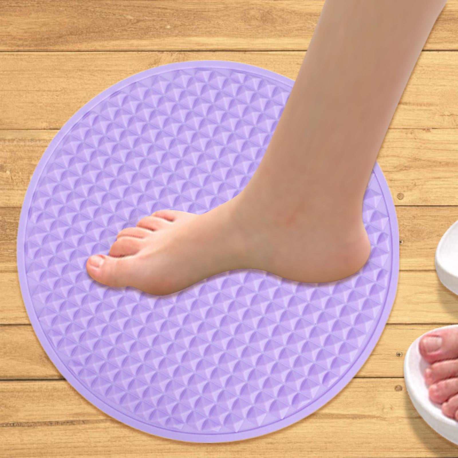 Serenable Acupressure Mat Foot Massage Folded Water Resistant Walk Massagers Massage Blanket for Household Living Room Office Travel Purple