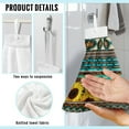 thumbnail image 6 of SEANATIVE Southwest Aztec Hand Towels for Bathroom Set of 2 Sunflower Hanging Hand Towels for Kitchen Highly Absorbent Hand Towels with Button Loop Fingertip Towel Indoor Home Decor, 6 of 7