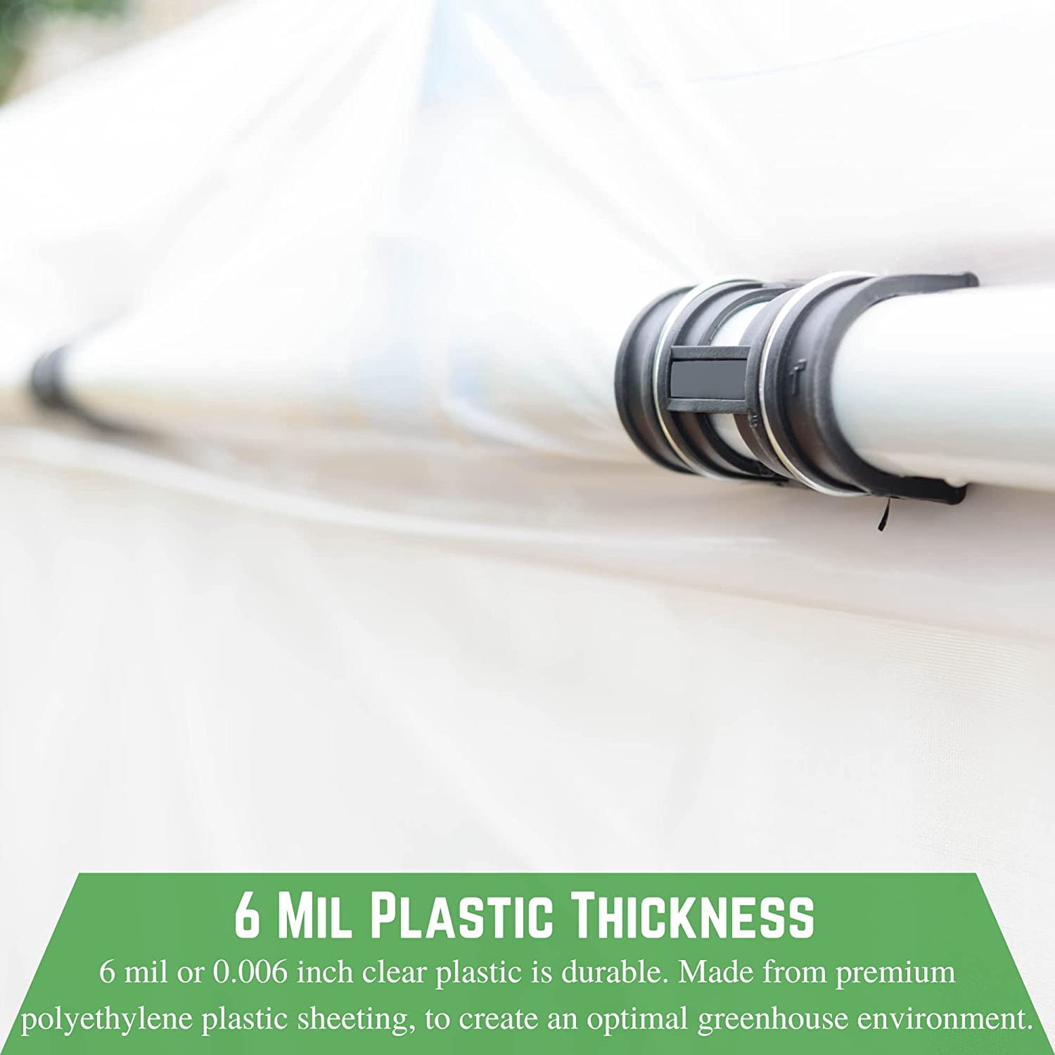 Farm Plastic Supply - Clear Coolmax Greenhouse Plastic Sheeting - 6 Mil - 4 Year UV Resistant Infrared Anti-Condensate Green House Covering Thermal Greenhouse Plastic 6 mil (20' x 50')