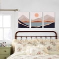 thumbnail image 4 of Framed Canvas Mountain Wall Art, Minimalist Boho Wall Art Set of 3, 12"x16" Large Size Prints Wall Decor for Bedroom, Living Room, Dining Room,Mid-Century Modern Wall Decor, 4 of 6