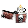 thumbnail image 4 of 29870 Rusted Skull Zippo Street Chrome Pocket Lighter, 4 of 5