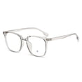 thumbnail image 3 of Gafas de sol con montura cuadrada retro con espejo plano y antiluz azul, modernas y con acabado para miopía, 3 of 6