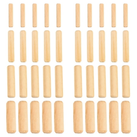 

TOYMYTOY 500 Pcs Wooden Needle Round Raft Wood Pin Nails Wedge Wooden Shaft Connector