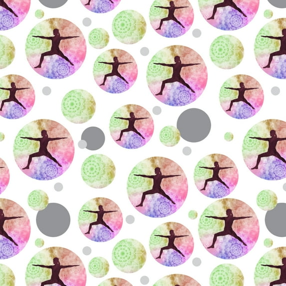 Warrior II 2 Yoga Pose Premium Gift Wrap Wrapping Paper Roll