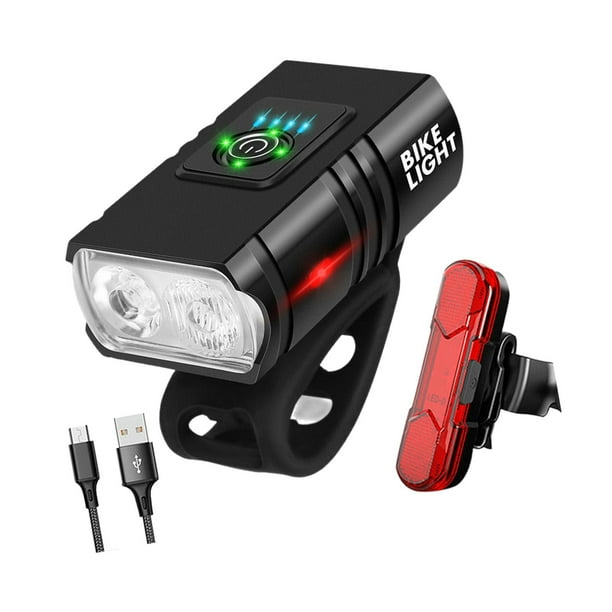 Faro delantero de bicicleta USB para hombre y mujer, luz LED para bicicleta, para ciclismo Estilo C