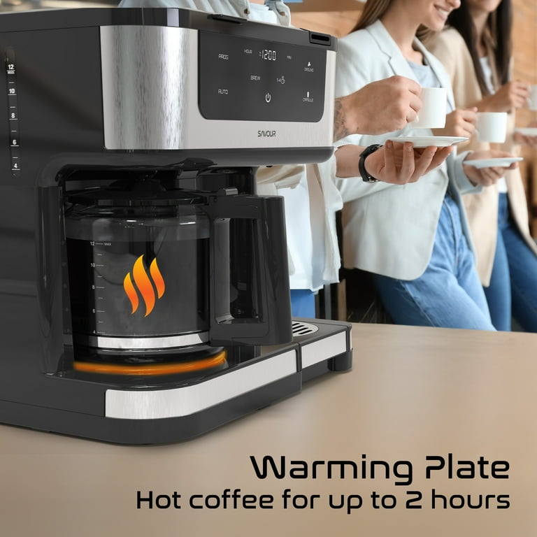 Walmart Black Friday Deals 2025 Savour Dual Coffee Maker, 12-Cup