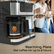 Savour Dual Coffee Maker, Programmable 12-Cup Coffee Pot & Single Serve Coffee Machine