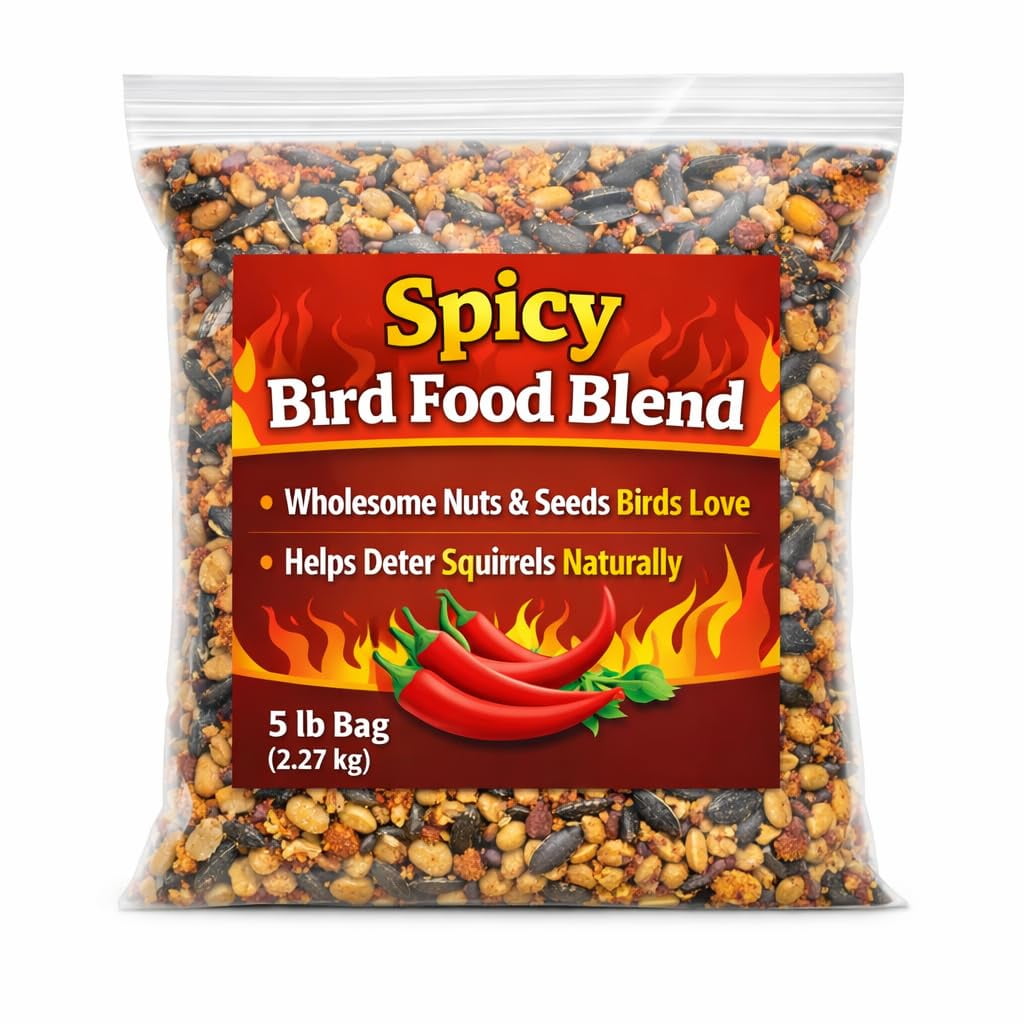 Triplenet Pricing Premium Wild Bird Food Blend 5 lb Bag – High-Energy Seed Mix for Outdoor Backyard Birds – Item 372050