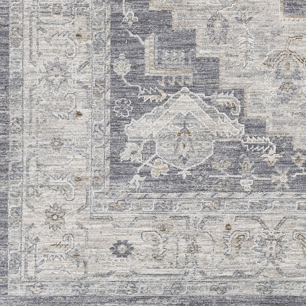 Livabliss Area Rugs for Living Room, 3x7 Avant Garde Traditional Blue Runner Rug, Bedroom Dining Room Home Decor Stain Resistant Carpet (2'7" x 7'3" Runner)