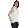 thumbnail image 5 of Inkmeso Womens Sleeveless Drawstring Hoodie Tank Top Plain Jersey Tshirt Top, 5 of 6