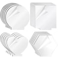 thumbnail image 1 of 20 Pcs Clear Acrylic Sheets, 4 Shapes Acrylic Cast Boards for LED Light Base, Blank Acrylic Panel Signs, Transparent Boards with Double-Sided Protective Film for DIY Craft Projects, 1 of 5