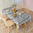 thumbnail image 3 of Boho Bohemia Geometric Line Art Rectangle Tablecloth 60"x120",Waterproof Polyester Rectangle Table Cloth, Wipeable Spillproof Polyester Tablecloth for Dining, Camping, Indoor and Outdoor, 3 of 6