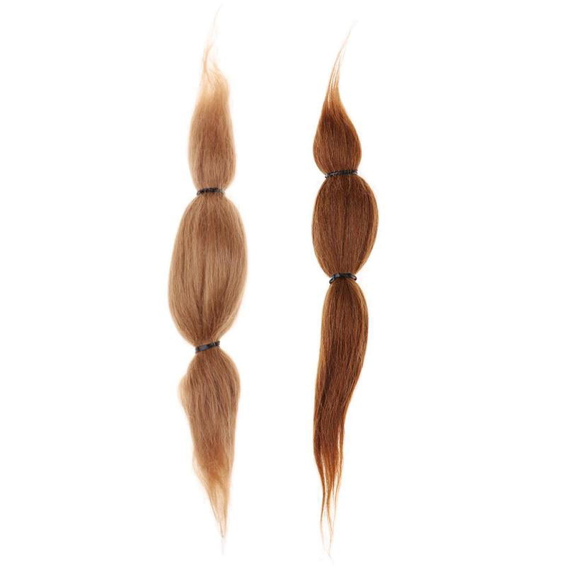 Mohair Doll Hair color brown 8-11" in 0.35 oz locks angora DIY baby reborn 