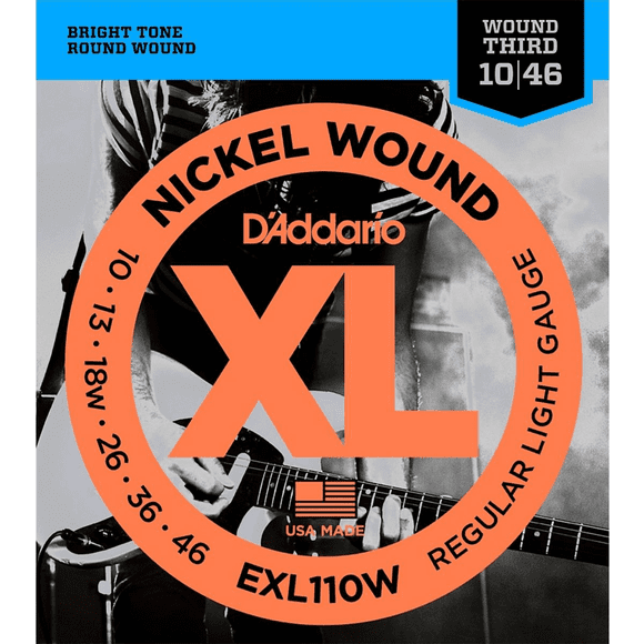 Cuerdas Daddario Exl110w  Para Guitarra Eléctrica 10 46 D'Addario EXL-110W