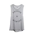 thumbnail image 1 of Thread Tank Brunch And Mimosa Women's Sleeveless Muscle Tank Top Sport Grey Large, 1 of 4