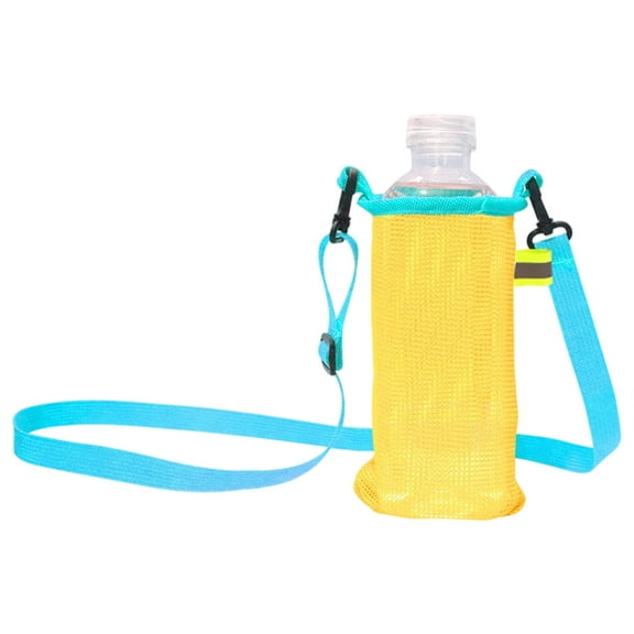 Multipurpose Nylon Cup Holder with Shoulder Strap & Breathable Design for Hiking, Gym, Family Outdoor Drink Container