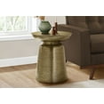 thumbnail image 3 of Hand-crafted Gold Metal Side/End/Nightstand Table, 22" High, Contemporary for Living & Bedroom, 3 of 9