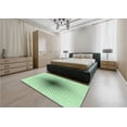 thumbnail image 5 of Ahgly Company Machine Washable Indoor Square Transitional Mint Green Area Rugs, 5' Square, 5 of 7