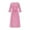 B53 Pink summer dresses for women Clearance Under $5, variant on Women Summer Casual Loose Pleated Flowy Midi Dress Under $10 Short Sleeve Vintage Cotton Linen Graduation Dress Round Neck Trendy Spring Bridal Shower Dresses