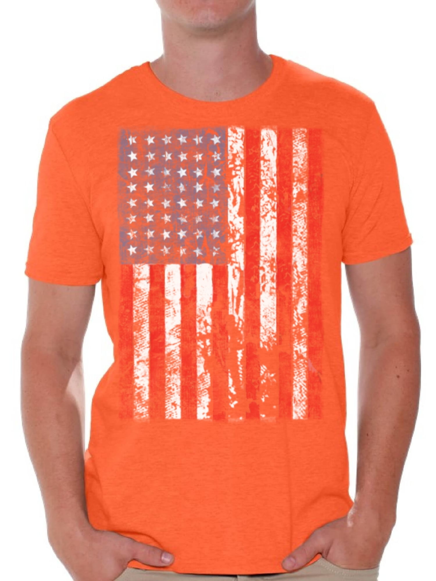 Awkward Styles - Awkward Styles American Flag Distressed T Shirts for Men USA Shirt USA Flag