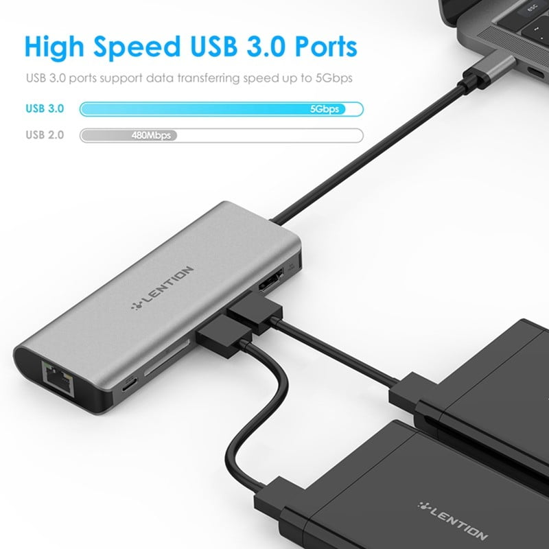 Lention Usb C Digital Av Multiport Hub To 4k Hdmi Usb 3 0 Sd Card Reader Pd Charging Gigabit Ethernet Adapter For New Macbook Pro Walmart Com Walmart Com Lention Usb C Digital Av Multiport Hub To 4k Hdmi Usb 3 0 Sd Card Reader Pd Charging Gigabit Ethernet Adapter For New Macbook Pro Walmart Com Walmart Com