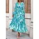 thumbnail image 2 of Vestido PRETTYGARDEN Boho Floral Maxi Azul Otoño 2025 Talle S, 2 of 8