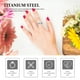 thumbnail image 5 of EeaseMX 7 anillos antiestrés para la ansiedad, giratorios, estilo punk., 5 of 7
