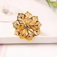 thumbnail image 6 of Xoxingysm Napkin Ring New Stainless Steel Flower Napkin Buckle European High Grade Napkin Ring Metal Ring 6Pcs Napkin Rings Alloy Hollow Out Flower Ring Napkin Holder Adornment, 6* Napkin Clips, 6 of 9