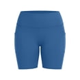 thumbnail image 5 of xfsWaSs Biker Shorts with Pockets Women Soft High Waist Workout Yoga Shorts Comfort Athletic Shorts for Running Gym Tennis Plus Size, 5 of 5