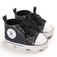 thumbnail image 1 of Walkers Zapatillas De Lona De Moda Para Bebés Recién Nacidos Niños Primeros Pasos Zapatos De Suela Suave Antideslizante Mocasines (0-18 M), 1 of 4