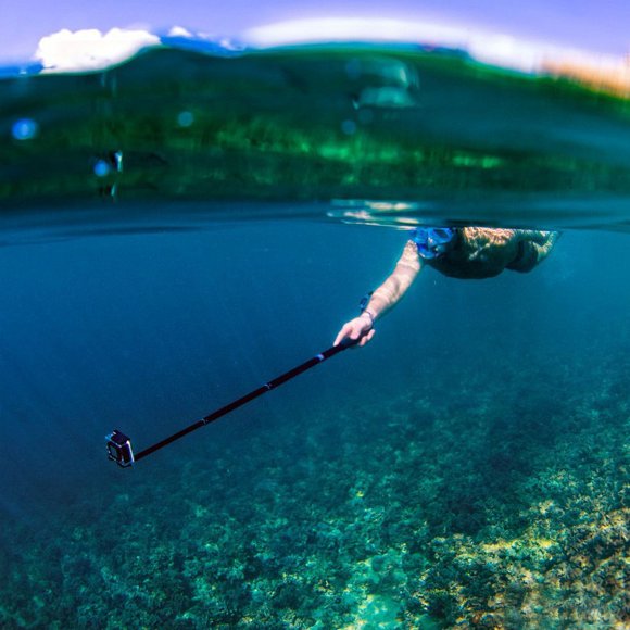 Cámara deportiva SP Gadgets GoPro de 36 pulgadas y 92 cm con palo selfie, resistente al agua y antideslizante