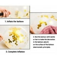 thumbnail image 2 of Honganda 120 Pieces Balloons, Sequins Oval Latex Balloons Inflatable Ornaments, 2 of 10