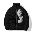 thumbnail image 5 of Ropa de invierno para hombre, chaqueta holgada informal de algodón para hombre, parkas, ropa retro con esculturas estampadas, ropa de algodón, ropa urbana Harajuku, 5 of 5