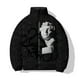 thumbnail image 5 of Ropa de invierno para hombre, chaqueta holgada informal de algodón para hombre, parkas, ropa retro con esculturas estampadas, ropa de algodón, ropa urbana Harajuku, 5 of 5