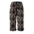 thumbnail image 4 of Capris, Mens Fashion Drawstring Elastic Waist Printing Casual Retro Nationality Capris Pants, 4 of 4
