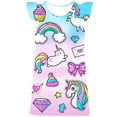 thumbnail image 2 of Ropa de bebé niña, vestido de fiesta de unicornio para niñas, ropa informal de dibujos animados para fiesta de cumpleaños, vestidos de unicornios de verano, faldas Frocks4T Gao Jinjia LED, 2 of 2
