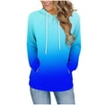 thumbnail image 2 of Karight Fall Hoodie for Women Lightweight Raglan Long Sleeve Baseball Jersey Sweatshirt Loose Fit Colorblock Tunic Tops, 2 of 6