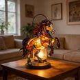 thumbnail image 4 of YiJuHui Vintage horse Night Light Home Decor,Bohemian Resin Decorative Bedside Lamp,Retro Painting Table Lamp Nightlight for Bedroom Decoration, Gift for Animal Lovers,Friends and Familys, 4 of 6