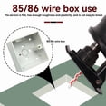 thumbnail image 4 of Mini Reciprocating Jig Saw Blades Drywall Reciprocating Saw Blade 85/86 Type Wire Box Drywall Access  Blades 10Pc, 4 of 5